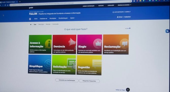 Plataforma reúne serviços de pedidos de informações e ouvidoria em um único endereço