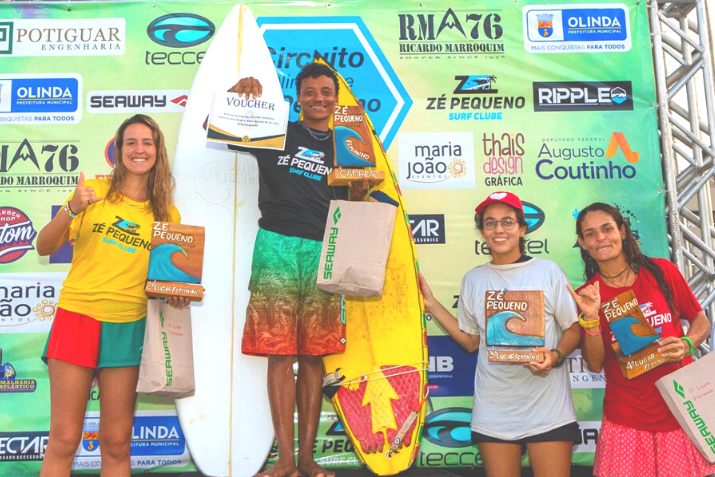 Segunda etapa do Circuito Olindense Zé Pequeno de Surf premia quatro categorias