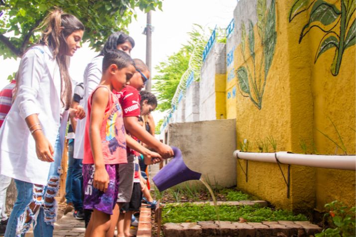 Horta comunitária é inaugurada no Núcleo Infantil de Integração